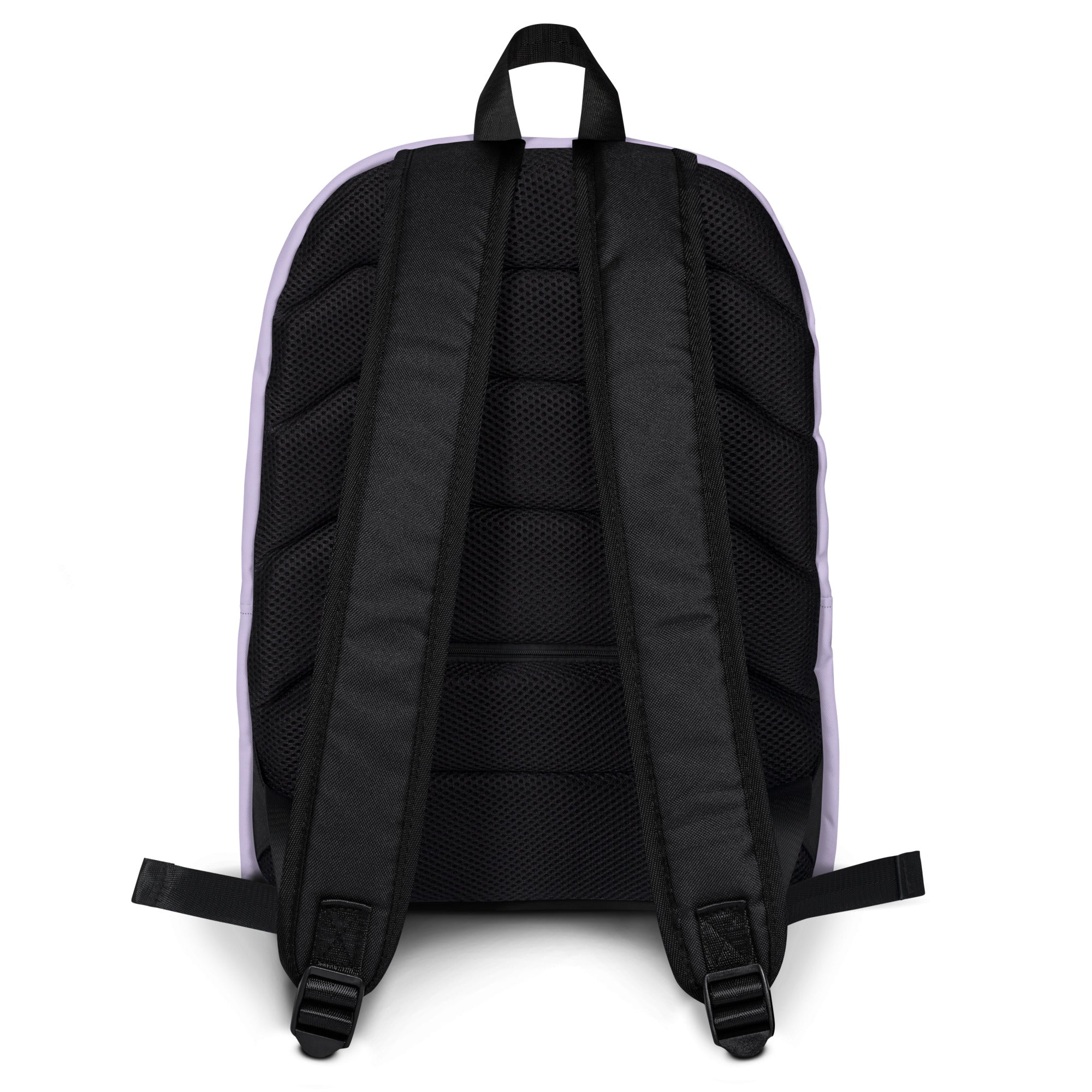 Colorful purple Kingdom Kids Club backpack with all-over-print design, featuring multiple compartments and adjustable straps.